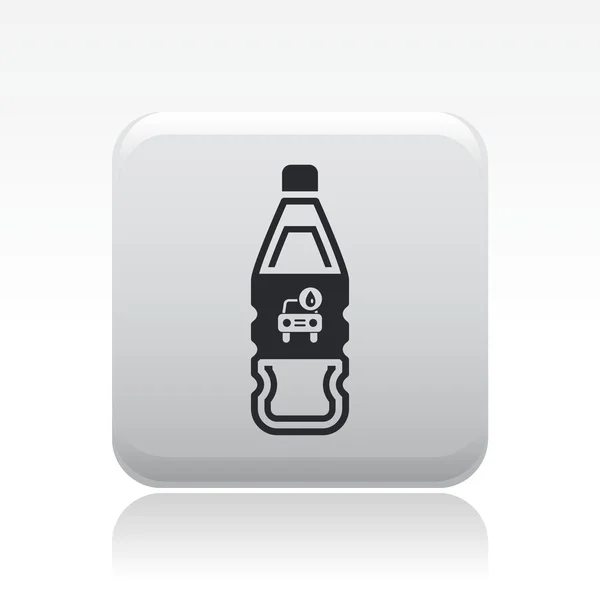 Vector illustration of single car wash soap bottle icon — Stock Vector