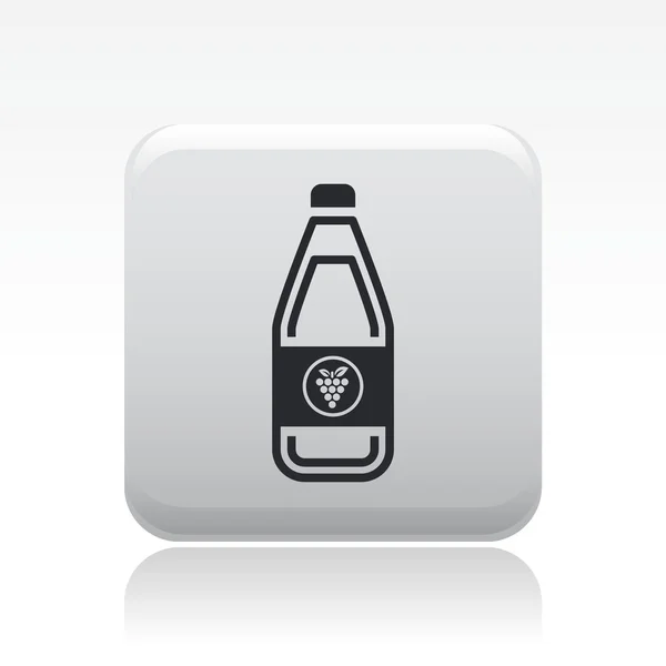 Illustration vectorielle de l'icône du vin unique — Image vectorielle