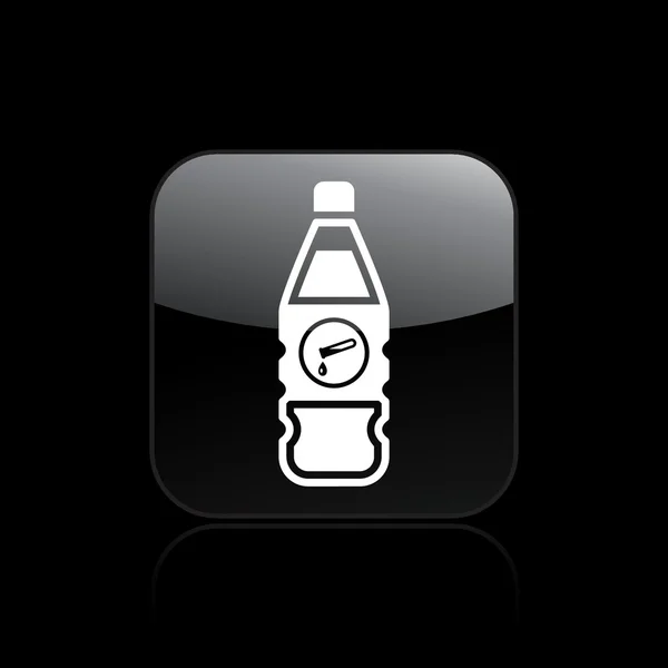 Ilustracja wektorowa ikona na białym tle butelka chemiczny — Wektor stockowy