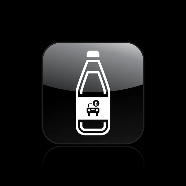 Vector illustration of single car liquid icon — Stock Vector