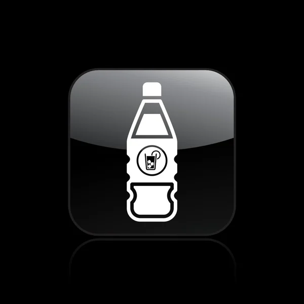 Illustration vectorielle de l'icône de bouteille de boisson unique — Image vectorielle