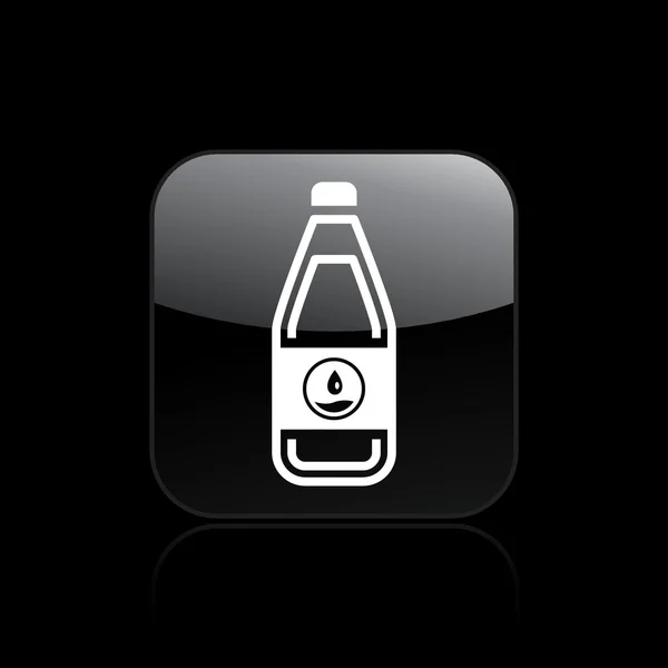 1 つの液体ボトル アイコンのベクトル イラスト — ストックベクタ