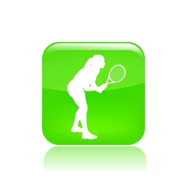 1 つのテニスのアイコンのベクトル イラスト — ストックベクタ