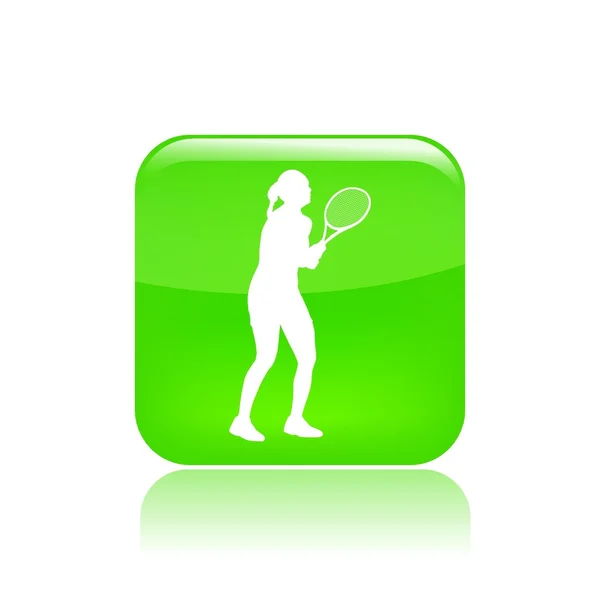 Ilustración vectorial del icono de tenis individual — Archivo Imágenes Vectoriales
