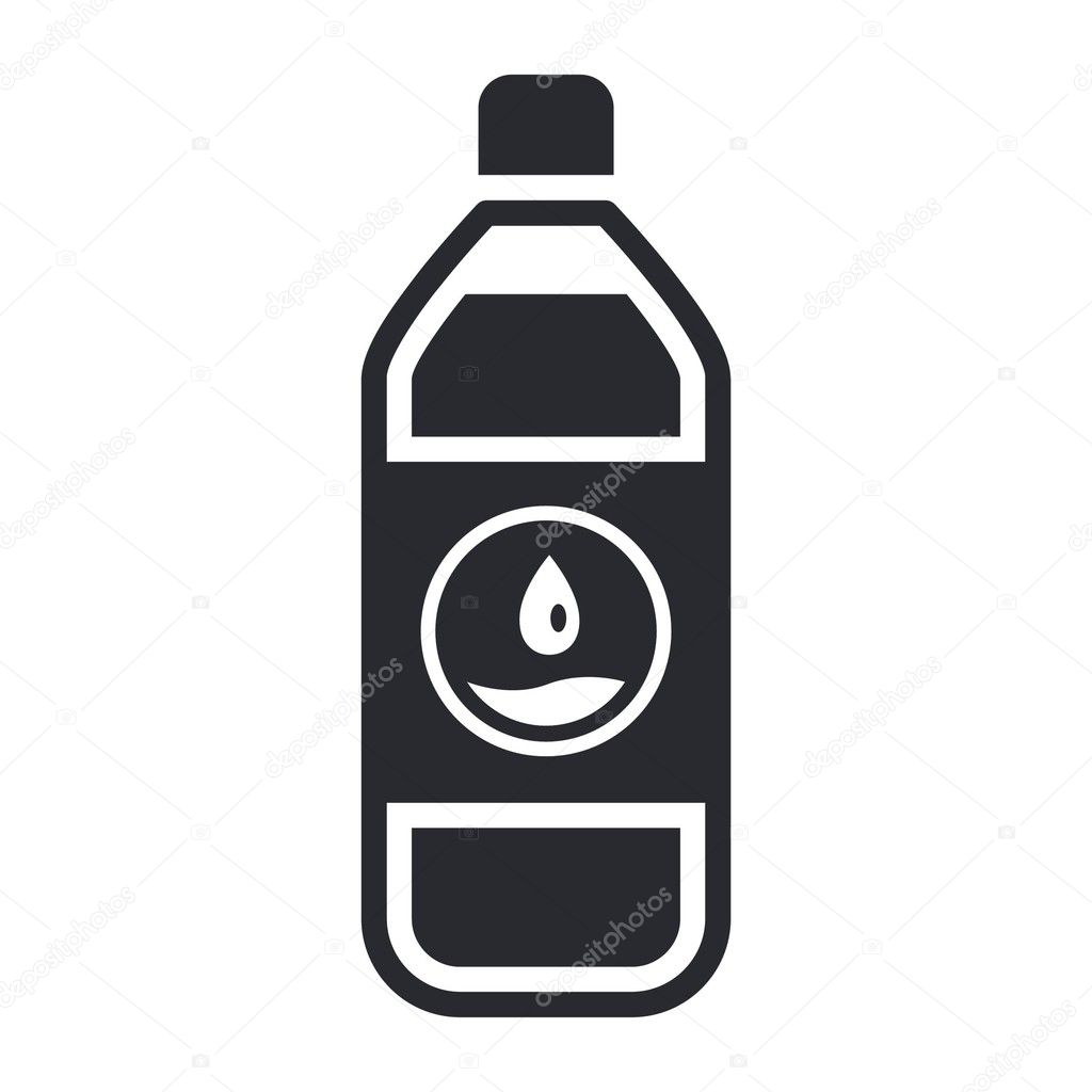 Vector illustration of water bottle icon