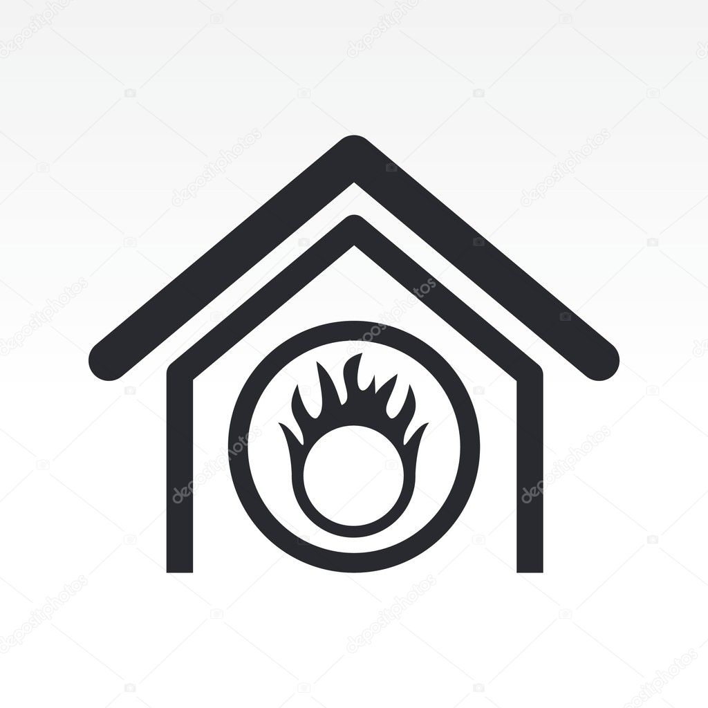Vector illustration of isolated danger icon