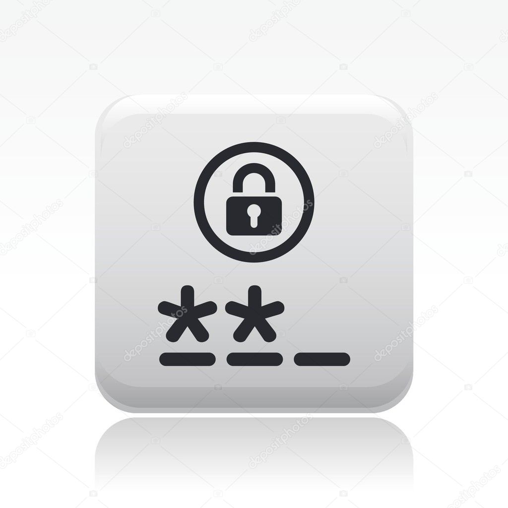 Vector illustration of isolated access icon