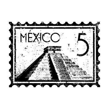 Vector illustration of single Mexico icon clipart