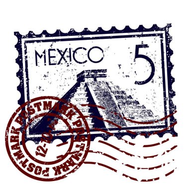 Vector illustration of single Mexico icon clipart