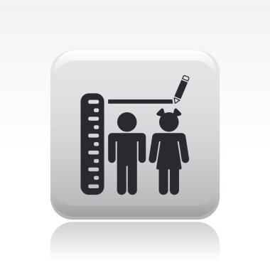 izole boy simge vektör çizim