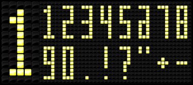 konsol çetele numara simge vektör çizim