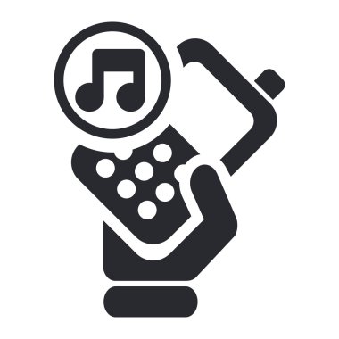Vector illustration of isolated phone icon clipart