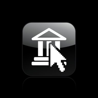 Vector illustration of isolated temple icon clipart