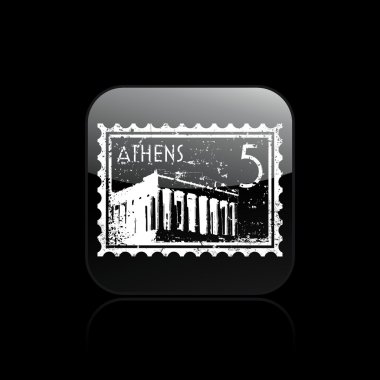 Tek Atina simge vektör çizim