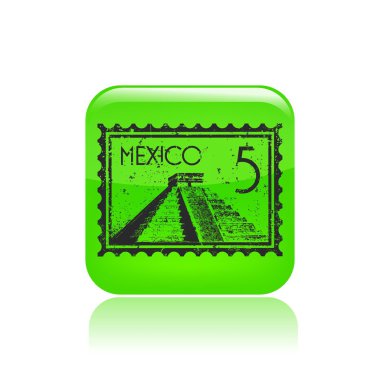 Vector illustration of single Mexico icon clipart