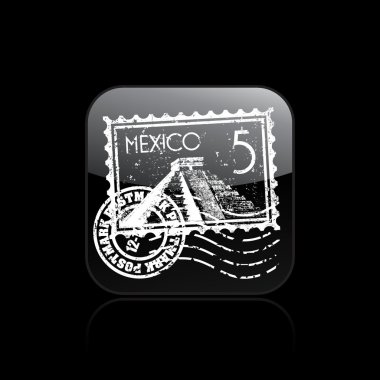 Vector illustration of single Mexico icon clipart