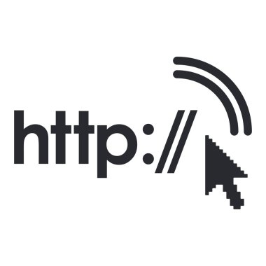 Tek http simge vektör çizim