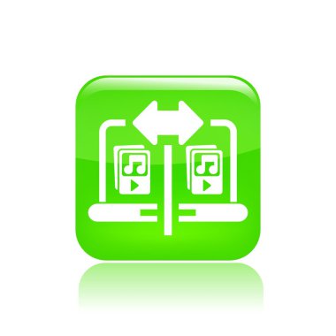 vektör çizim tek paylaşım müzik simgesi