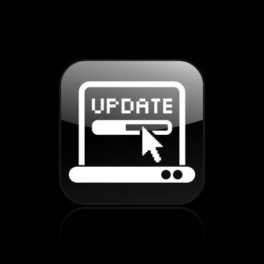 Tek güncelleştirme simge vektör çizim