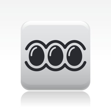 izole yumurta simge vektör çizim