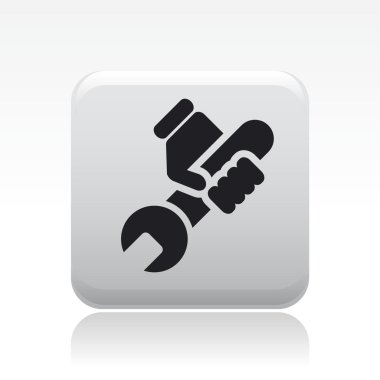 Vector illustration of single repair icon clipart