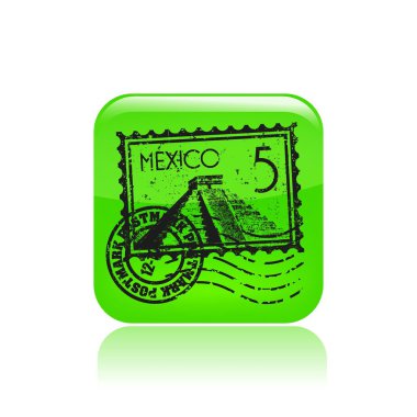 Vector illustration of single Mexico icon clipart