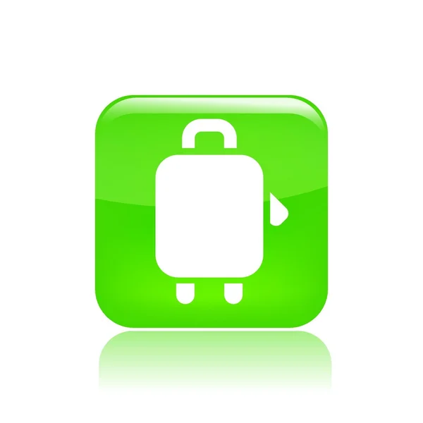 Illustrazione vettoriale dell'icona della valigia singola — Vettoriale Stock