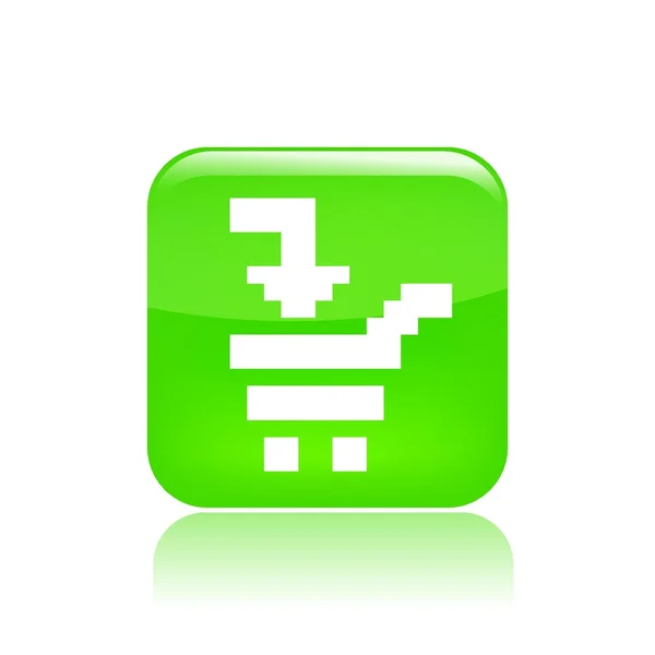 Vector illustration of pixel computer icon — Stock Vector