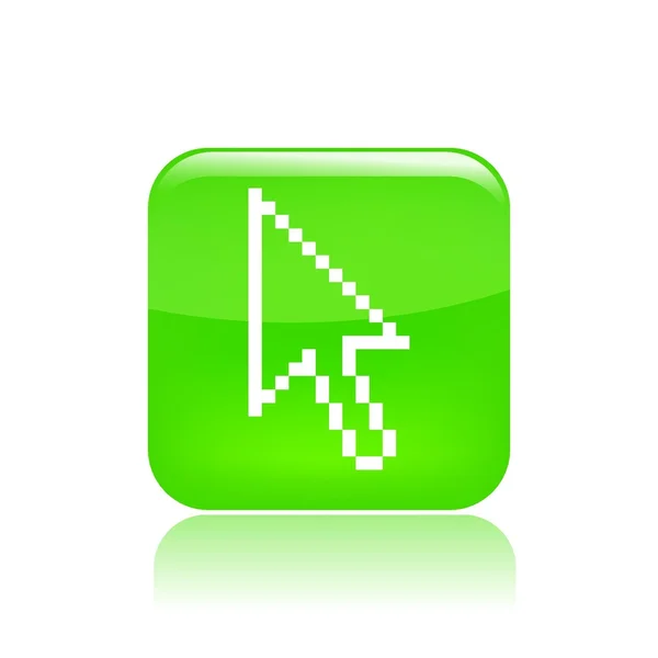 Vector illustration of pixel computer icon — Stock Vector