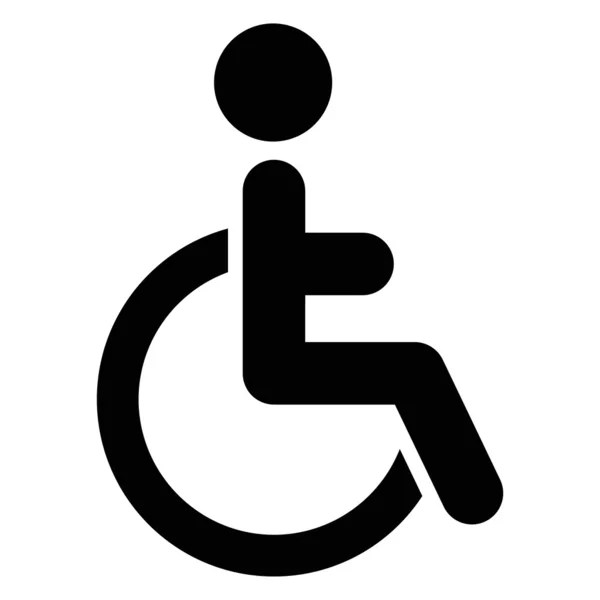 Vektor-Illustration des isolierten Handicap-Symbols — Stockvektor