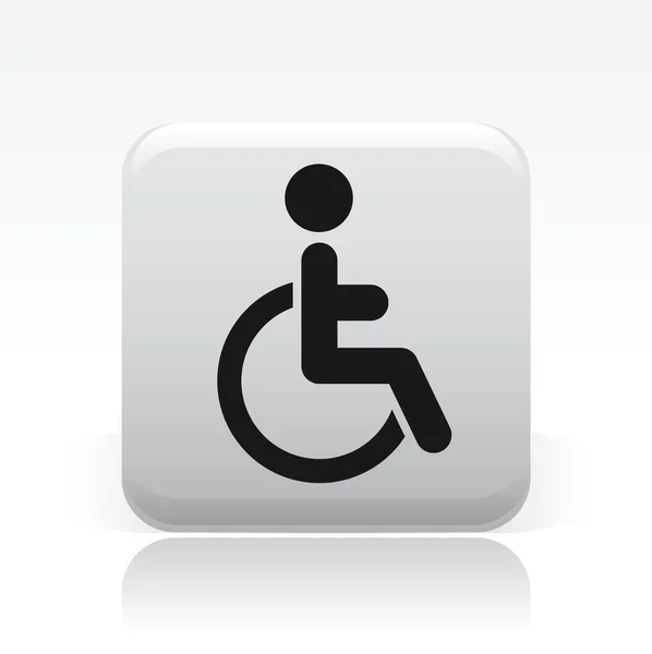 Illustration vectorielle de l'icône handicap isolé — Image vectorielle