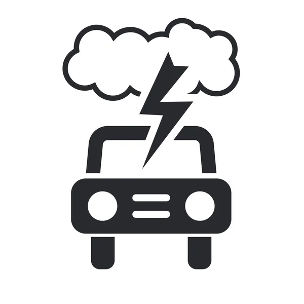 stock vector Vector illustration of isolated car storm icon