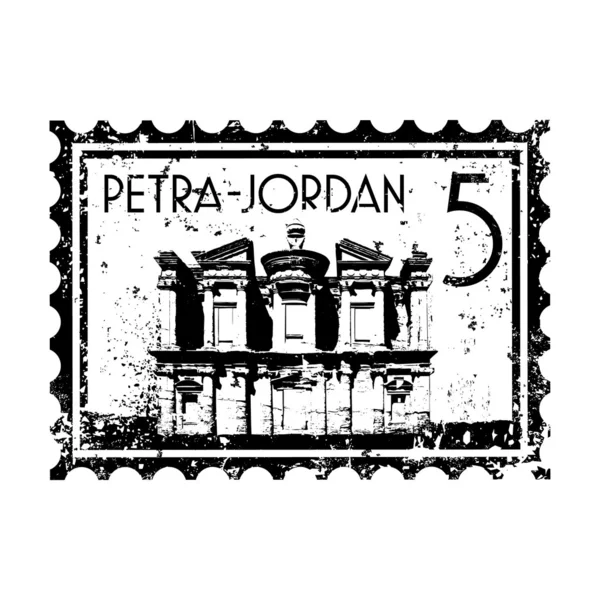 Illustration vectorielle de l'icône Jordanie isolée — Image vectorielle