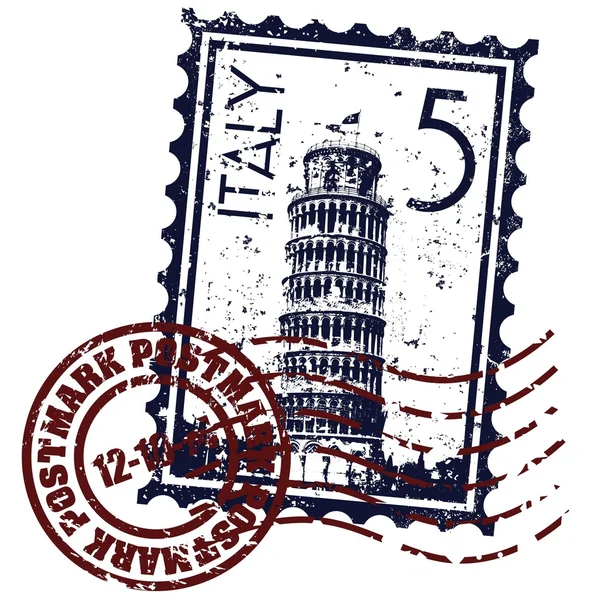 Ilustracja wektorowa na białym tle Włochy znaczek ikony — Wektor stockowy