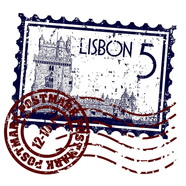 Vector illustration of isolated Lisbon icon — Stock Vector