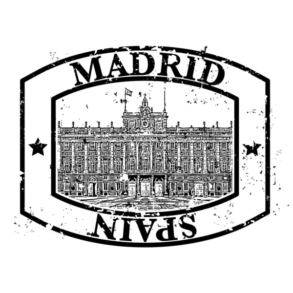 Vektoros illusztráció egyetlen Madrid ikon — Stock Vector
