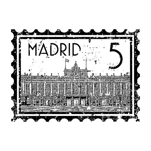 Illustrazione vettoriale dell'icona di Madrid — Vettoriale Stock