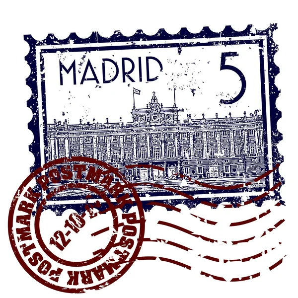 Illustration vectorielle d'une icône Madrid unique — Image vectorielle
