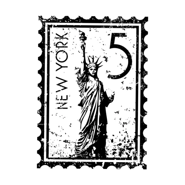 分離のニューヨーク アイコンのベクトル イラスト — ストックベクタ