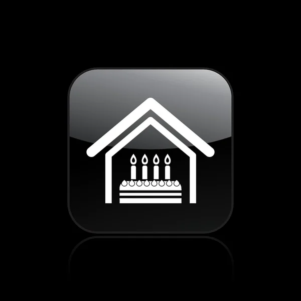 Ilustración vectorial del icono de cumpleaños único — Vector de stock