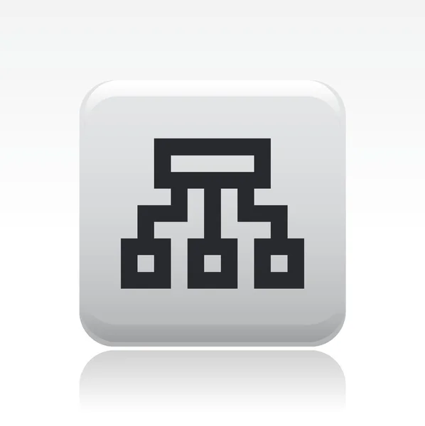 Ilustração vetorial do ícone de pixel isolado — Vetor de Stock