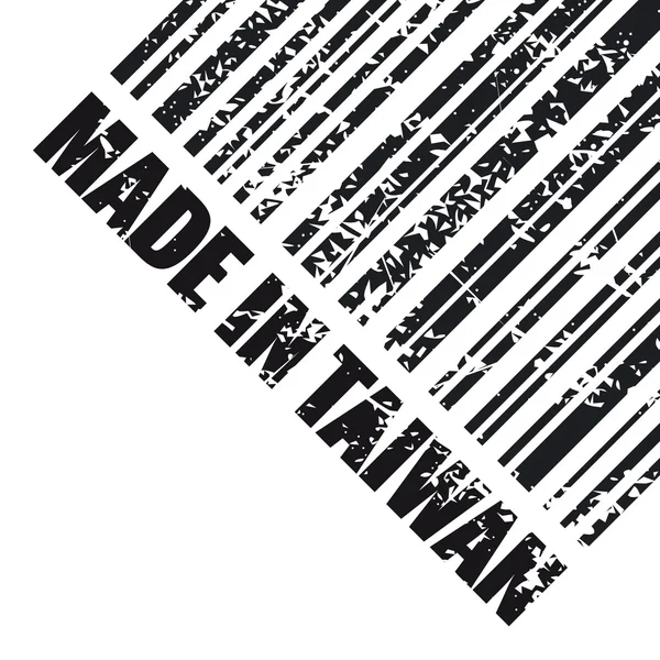 Illustrazione vettoriale dell'icona del singolo Made in Taiwan — Vettoriale Stock