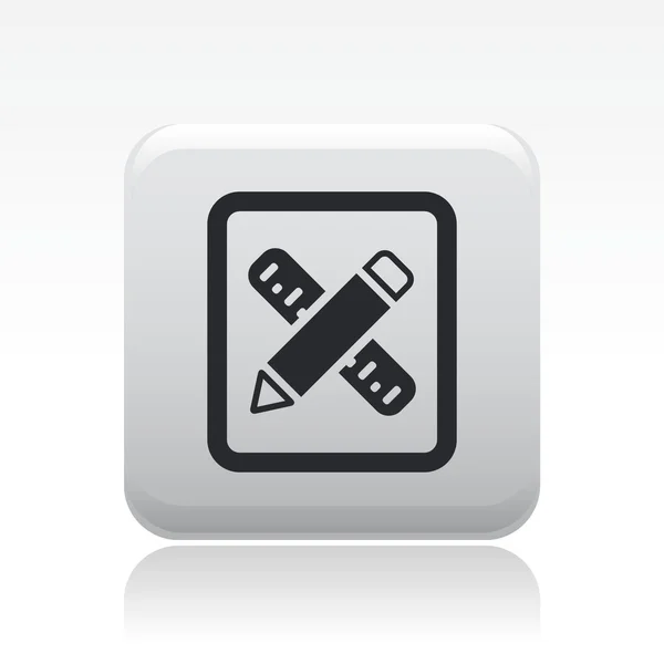 Illustration vectorielle de l'icône des outils de conception isolés — Image vectorielle