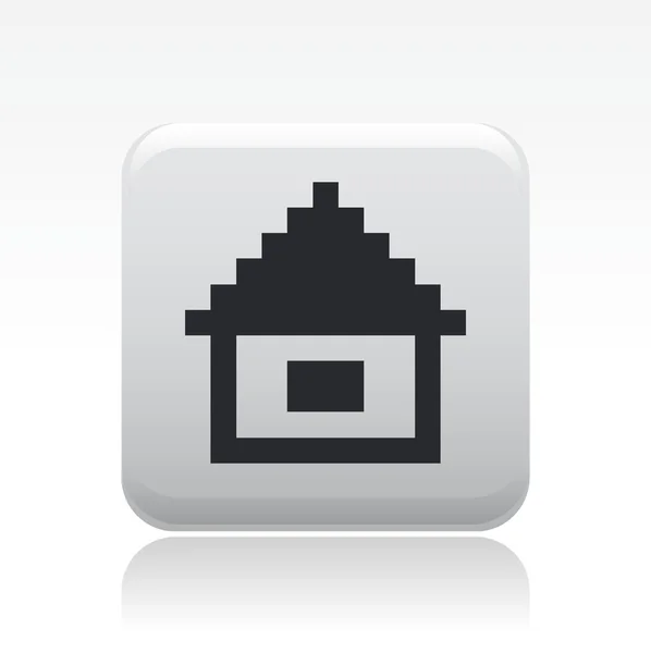 Ilustracja wektorowa ikona na białym tle pikseli — Wektor stockowy