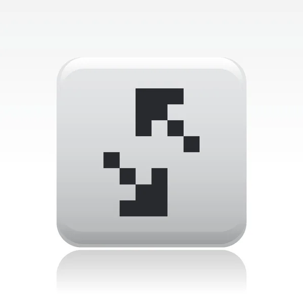 Vektorillustration des isolierten Pixelsymbols — Stockvektor