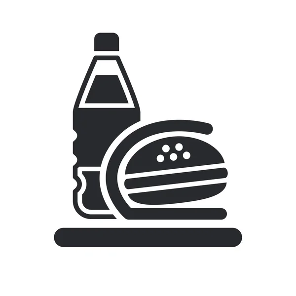 Векторная иллюстрация изолированной иконы быстрого питания — стоковый вектор