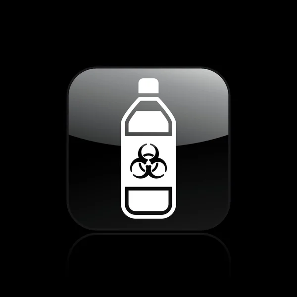 Vector illustration of isolated dangerous bottle icon — Stock Vector