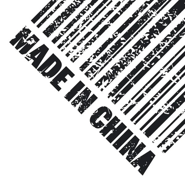 Ilustração vetorial de isolado feito no ícone da China — Vetor de Stock