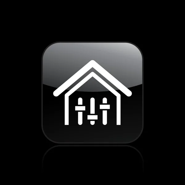 Ilustración vectorial del icono del mezclador de casa aislado — Vector de stock