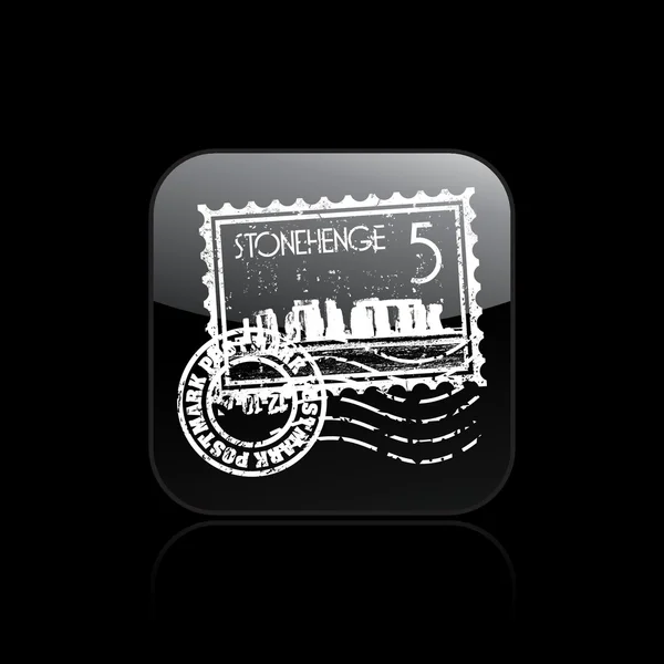 Vector illustration of isolated Stonehenge icon — Stock Vector